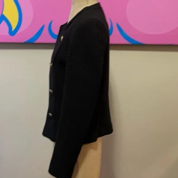 Mango MNG Black Tweed, Boucle Jacket - Picture 6 of 10